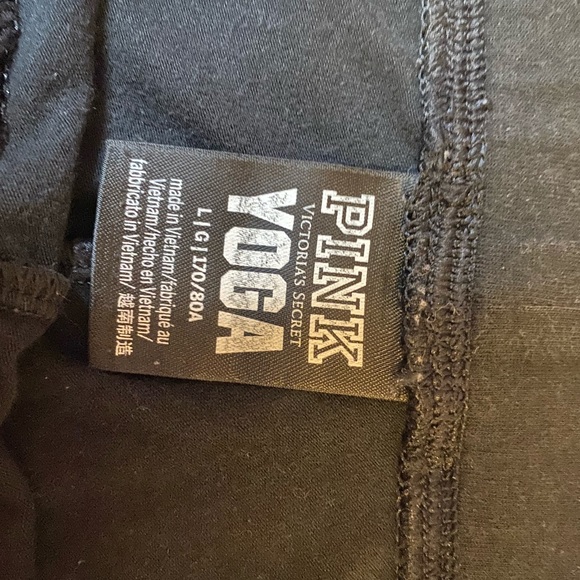 PINK Size Large Black Yoga Leggings - Picture 3 of 3
